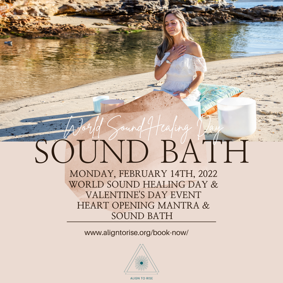 World Sound Healing Day & Valentine’s Day Sound Bath with Align to Rise