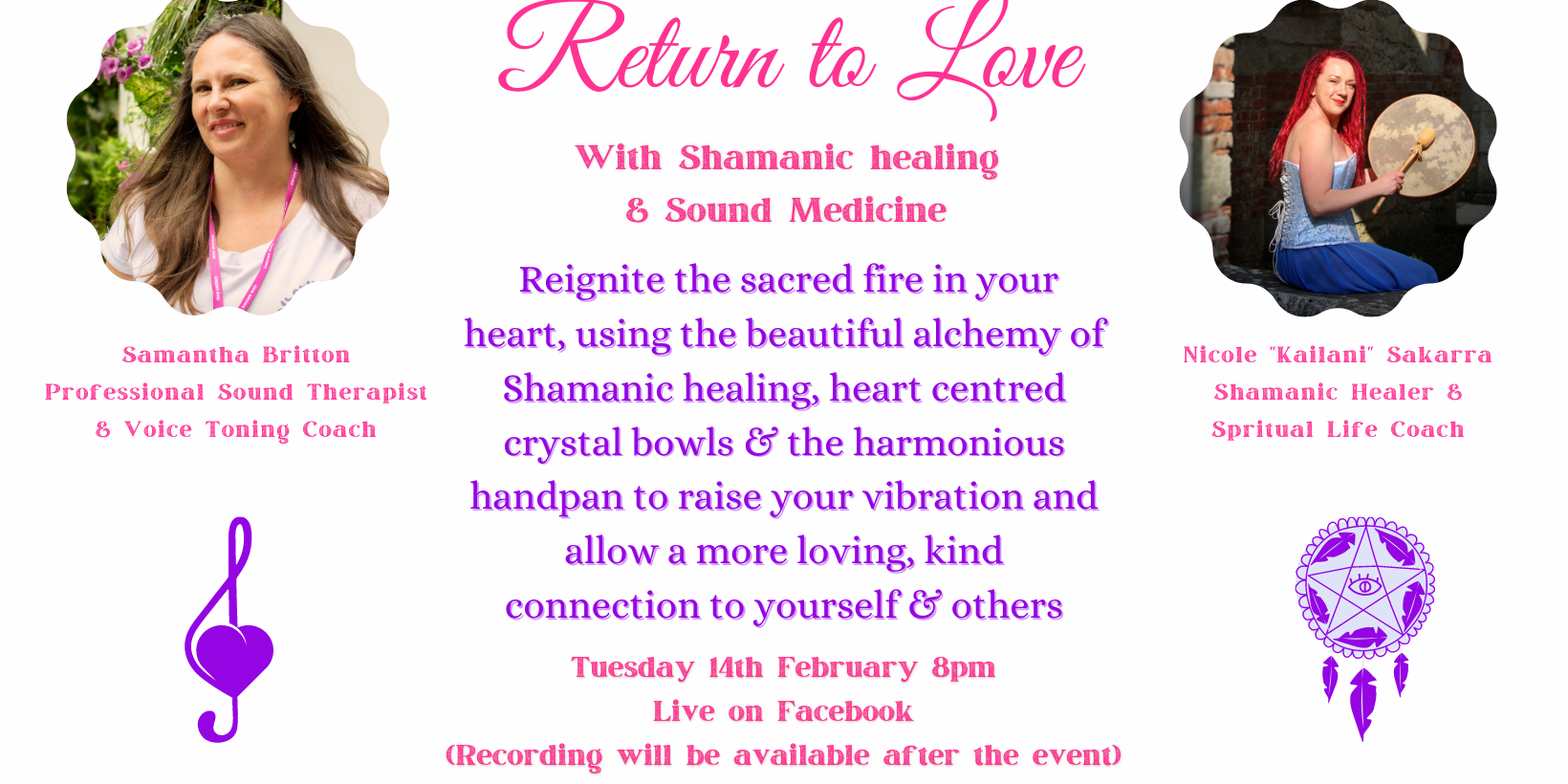Return to Love – with Shamanic healing & Sound medicine (Online)