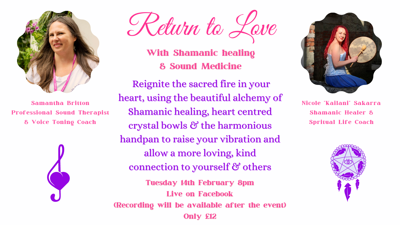 Return to Love – with Shamanic healing & Sound medicine (Online)
