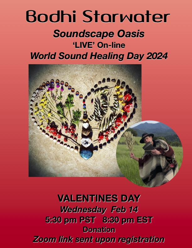 Bodhi Starwater SOUNDSCAPE OASIS Online World Sound Healing Day