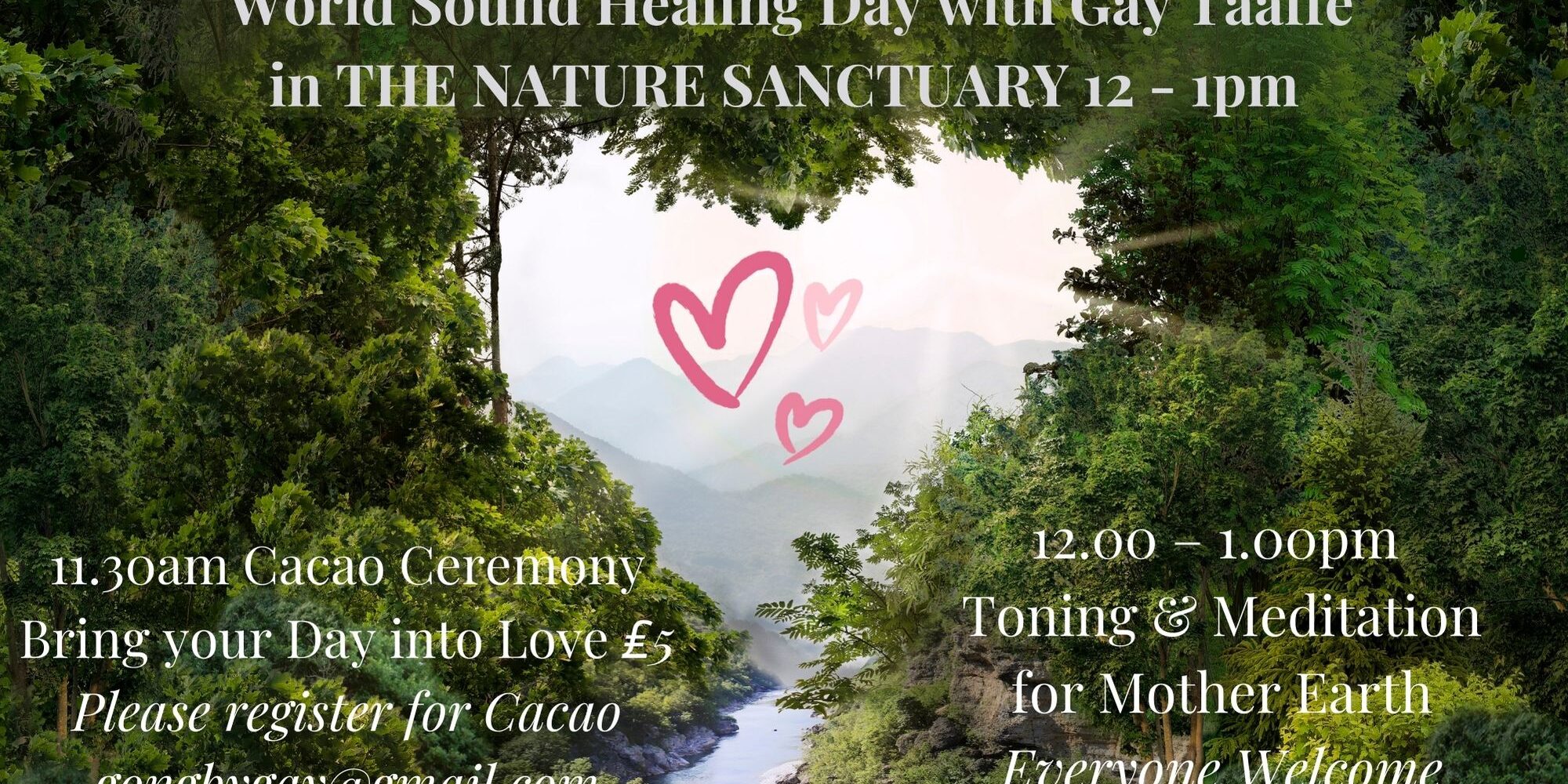 Cacao Ceremony and Toning for Mother Earth