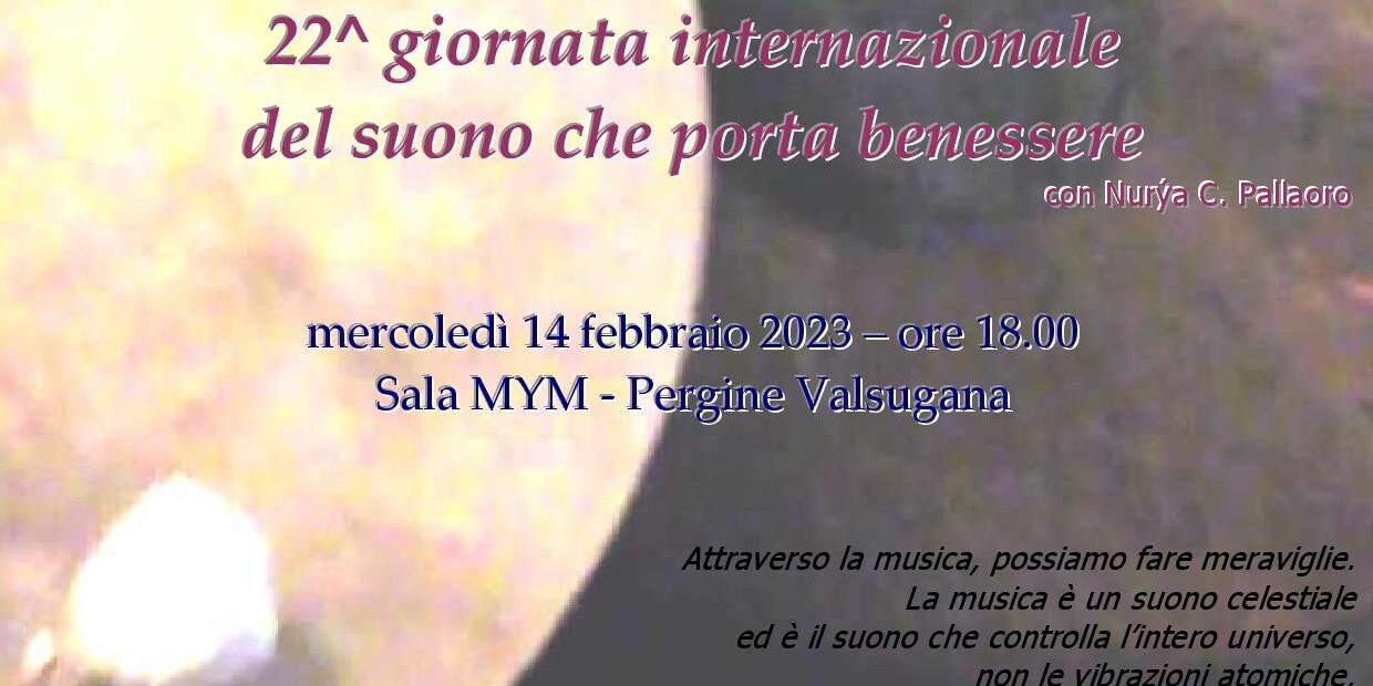 Bagno armonico in occasione della 22^ giornata internazionale del suono che porta benessere