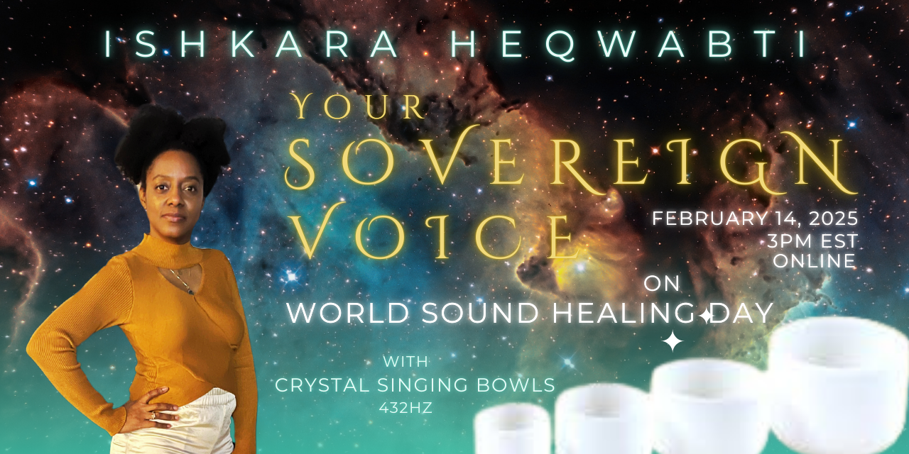 Your Sovereign Voice: World Sound Healing Day Global Sound Activation 432Hz