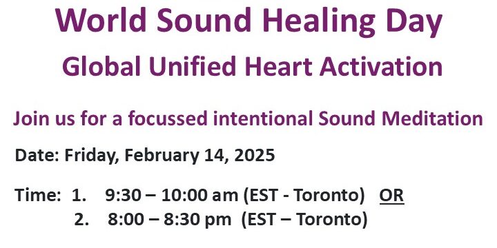 World Sound Healing Day – With Sandra Corrado